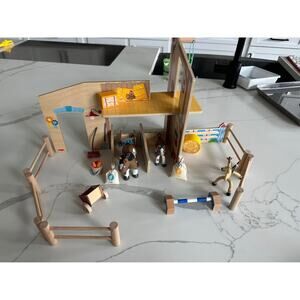 HABA Little Friends Happy Horse Riding Stable wood